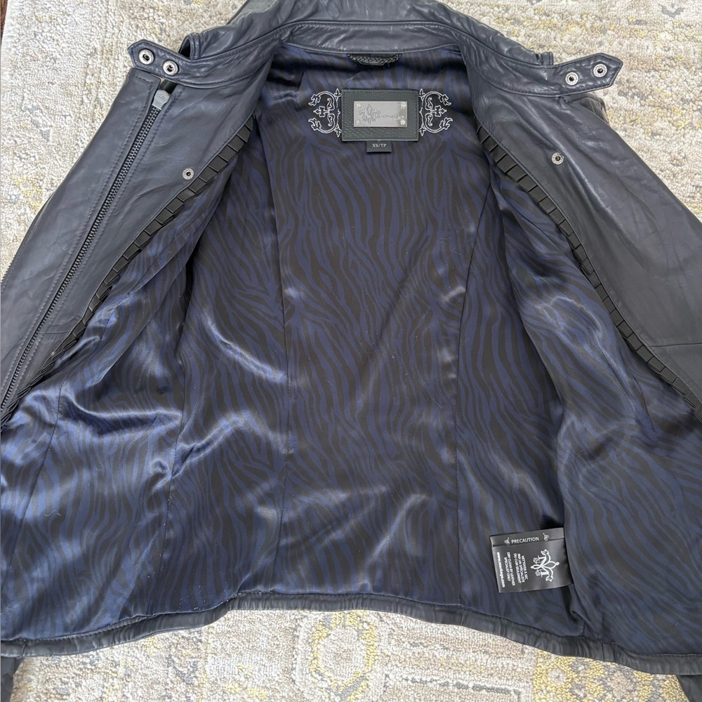 Mackage Lamb Leather Motorcycle Jacket - Picture 11 of 15